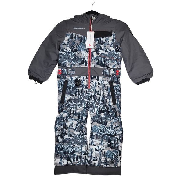 Obermeyer Other - Obermeyer Ski Suit Kids Sz 5 Quinn One-Piece Insulated Front Zip Waterproof 10K